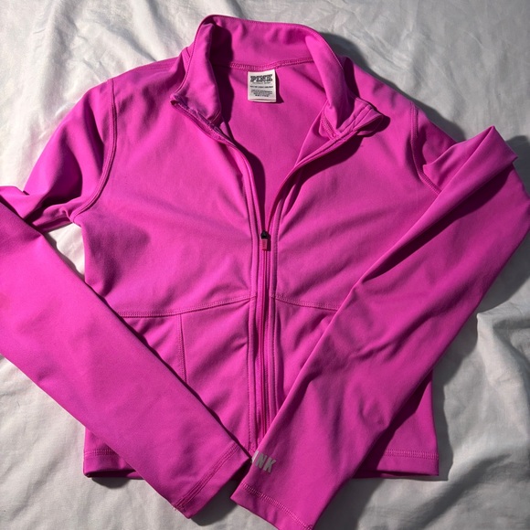 PINK Victoria's Secret Fuchsia Zip-Up Jacket - Picture 1 of 5